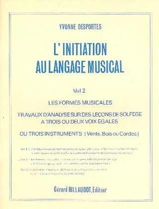 Yvonne Desportes - L'Initiation au langage musical 2