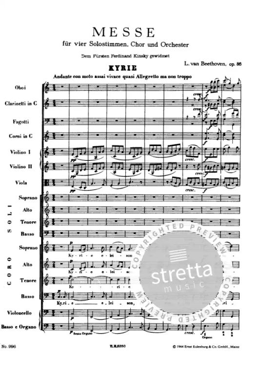 Beethoven C Dur Messe