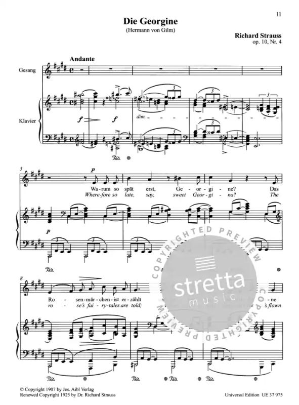 Richard Strauss - Acht Gedichte op. 10 TrV 141 (3)