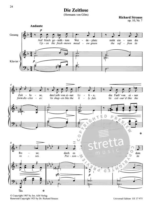 Richard Strauss - Acht Gedichte op. 10 TrV 141 (4)