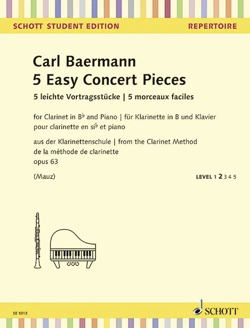 Carl Baermann - 5 Easy Concert Pieces