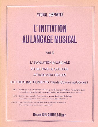 Yvonne Desportes - L'Initiation au langage musical 3