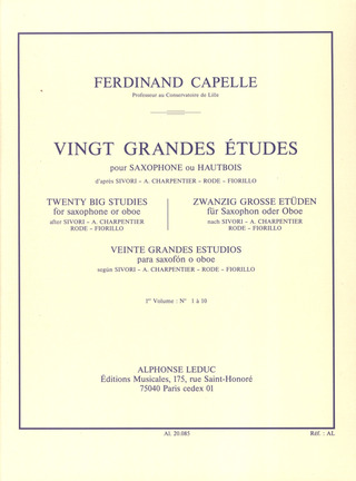 Ferdinand Capelle - 20 Grandes Études 1