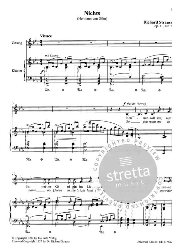 Richard Strauss - Acht Gedichte op. 10 TrV 141 (3)