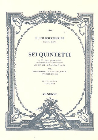Luigi Boccherini - 6 Quintetti op.57