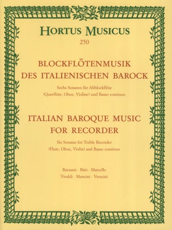 Blockflötenmusik des italienischen Barock