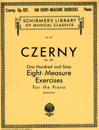 Carl Czernym fl. - 160 Eight-Measure Exercises, Op. 821