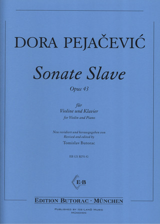 Dora Pejačević - Sonate Slave op. 43