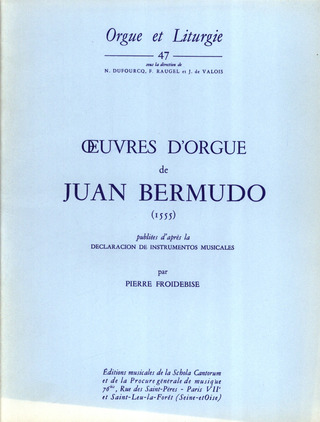 Juan Bermudo - Ouevres d'Orgue