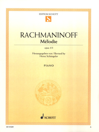 Sergei Rachmaninow - Mélodie op. 3/3