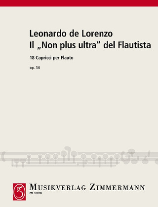 Lorenzo, Leonardo de - Le ”Non plus ultra“ du flûtiste