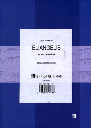 Antti Auvinen - Eliangelis For Solo Clarinet