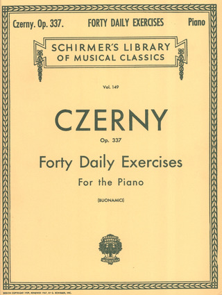 Carl Czerny et al. - Forty Daily Exercises Op.337