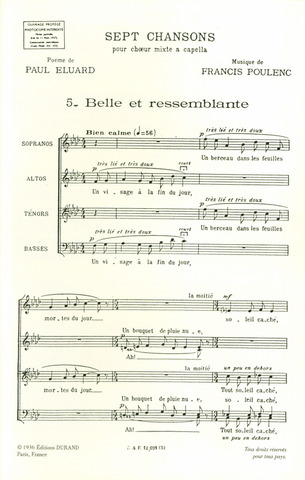 Francis Poulenc - Belle et ressemblante