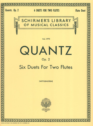 Johann Joachim Quantzy otros. - 6 Duets Op.2 (2 Flutes) (seperate parts)