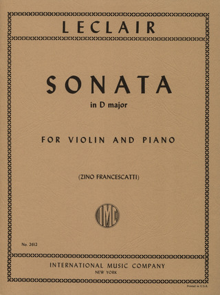 Jean-Marie Leclair - Sonata in D major