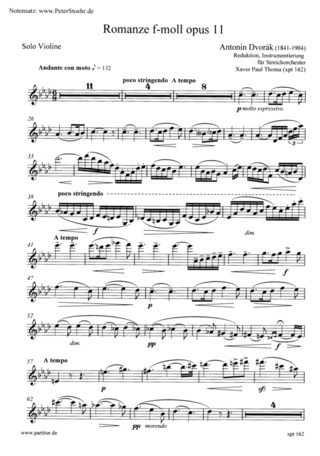 Antonín Dvořák - Romanze f-moll op. 11