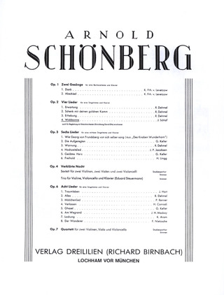 Arnold Schönberg: Waldsonne op. 2,4