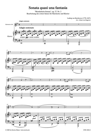 Ludwig van Beethoven - Adagio aus der "Mondscheinsonate"