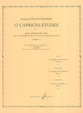 12 Caprices Etudes Op. 7 Vol.1 A