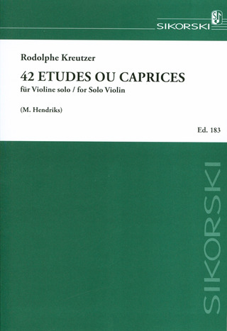 Rodolphe Kreutzer - 42 Etudes or Caprices