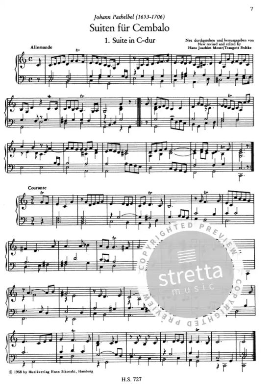 Johann Pachelbel - Suiten für Cembalo (1)
