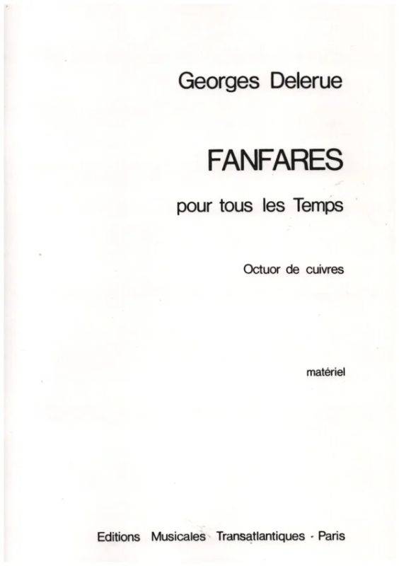 Georges Delerue - Fanfare Pour Tous Les Temps