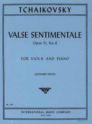 Pjotr Iljitsch Tschaikowsky - Valse sentimentale op. 51/6