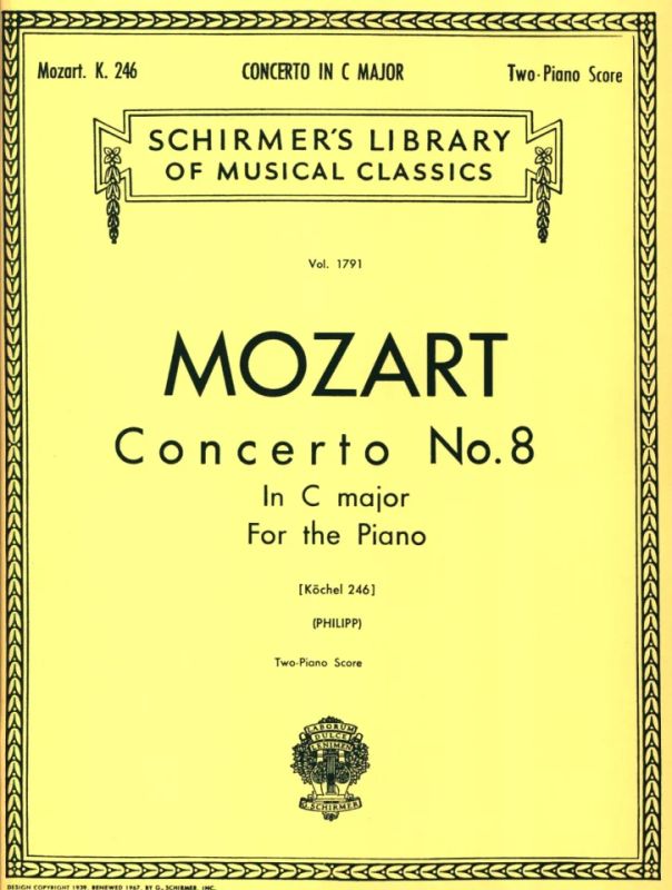 Wolfgang Amadeus Mozartet al. - Concerto No. 8 in C, K.246