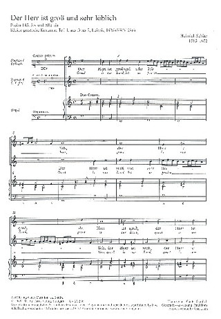 Heinrich Schütz - Der Herr ist groß mixolydisch SWV 286 (op. 8, 5) (1636)