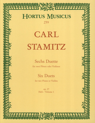Carl Stamitz: Sechs Duette 1
