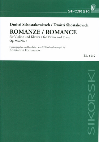 Dmitri Chostakovitch - Romanze für Violine und Klavier op. 97a/8