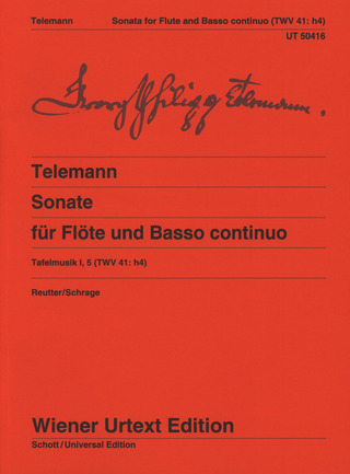 Georg Philipp Telemann: Sonate (Solo) TWV 41:h4