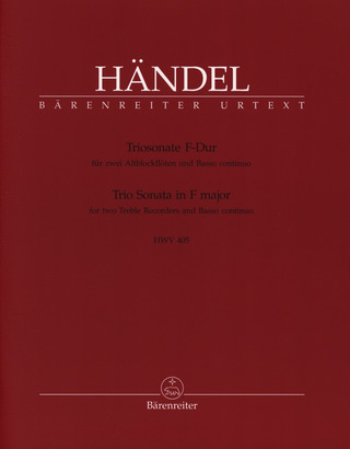 Georg Friedrich Händel - Triosonate F-Dur HWV 405