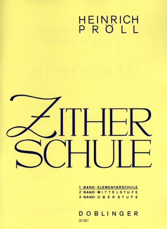Heinrich Pröll - Zitherschule 1