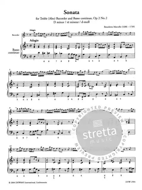 Benedetto Marcello - Sonata d-Moll op. 2/2