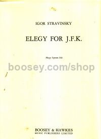 Igor Strawinsky - Elegy for J.F.K.