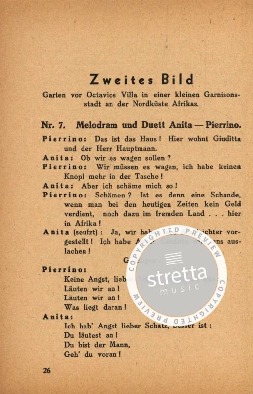 Franz Lehár y otros.: Giuditta – Libretto (2)