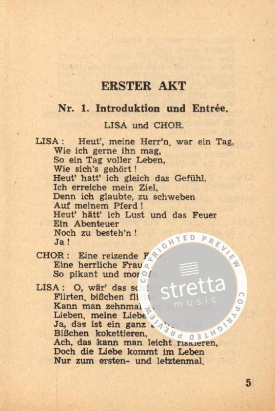 Franz Lehár y otros.: Das Land des Lächelns – Libretto (1)