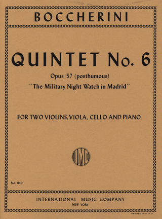 Luigi Boccherini - Quintet No 6 Op 57