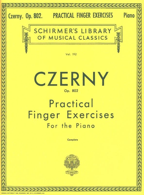 Carl Czerny - Practical Finger Exercises op. 802