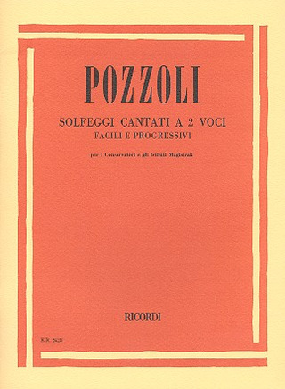 Ettore Pozzoli: Solfeggi Cantati a 2 voci