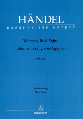 Georg Friedrich Händel - Tolomeo, Re d'Egitto HWV 25
