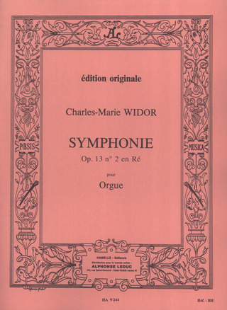 Charles-Marie Widor - Symphonie N02 Op13