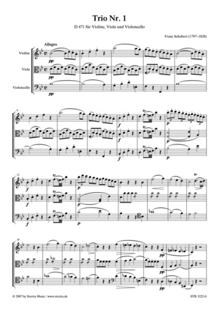 Franz Schubert - Trio Nr. 1