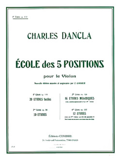 Charles Dancla - Ecole 5 positions Vol.1 Op.122 (20 études faciles)