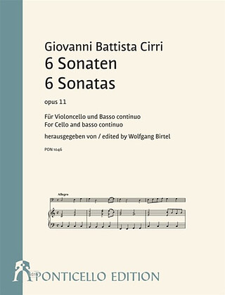 G.B. Cirri - 6 Sonaten op. 11