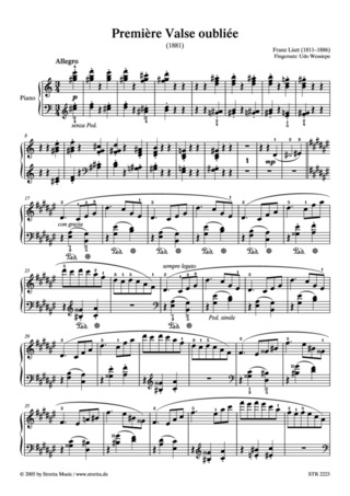 Franz Liszt - Première Valse oubliée