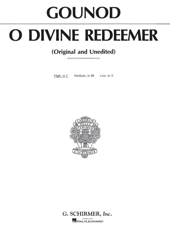 Charles Gounod - O Divine Redeemer!