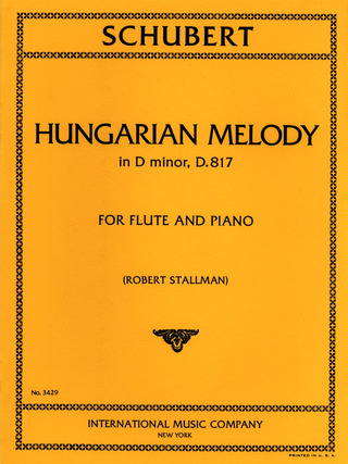 Franz Schubert - Hungarian Melody In Re Min D. 817 (Stallman R.)